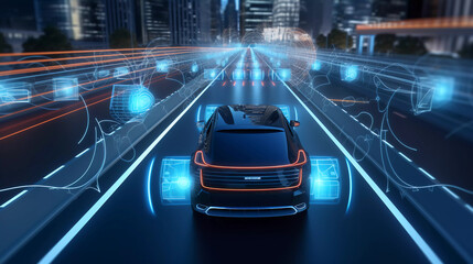 autonomes driving concept 