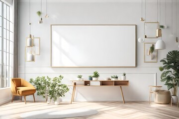 white frame mockup