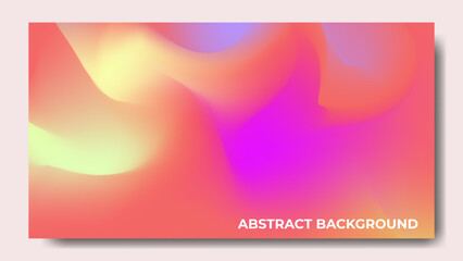 Abstract gradient background with wavy liquid style