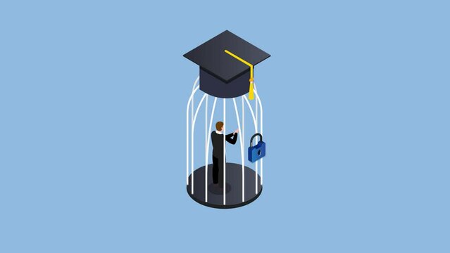 Student loan debt, money trap that graduated have to payback huge amount of money