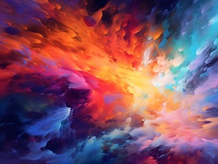 Fototapeta na wymiar Abstract background with colorful clouds. 3d rendering, 3d illustration.