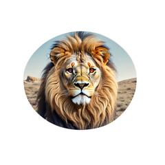 lion head isolated