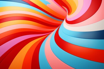 Obraz premium Photo of a vibrant and mesmerising spiral design on an abstract background created with Generative AI technology