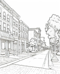 sketch of the street