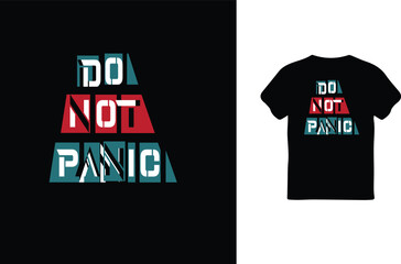 Do not panic t shirt deesign