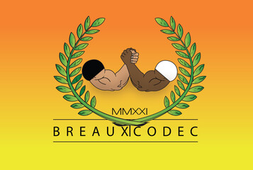 illustration of  bodybuilders hands