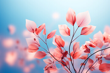 Obraz na płótnie Canvas beautiful pink orchid flower in the garden,AI generative 