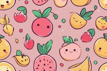 Rollo seamless pattern with fruits © Shubham