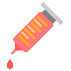 vaccine flat style icons