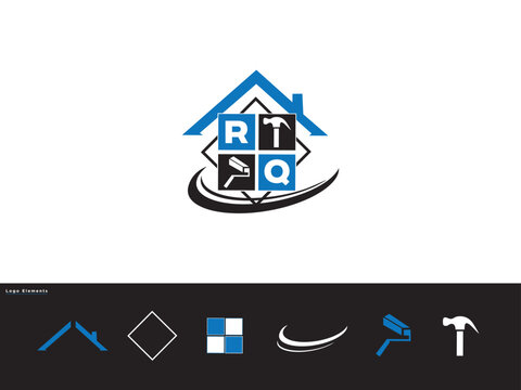 RQ, rq Modern Real Estate Logo, Building Rq Logo Letter Vector For You