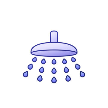 recommend clip art: shower or showerhead icon with outline