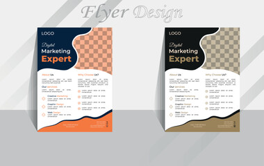 Business flyer template,  corporate and modern business flyer design.