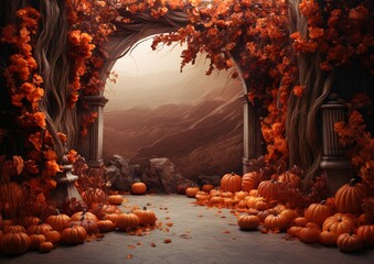 Gourd-geous Vibes: Unveiling the Beauty of Fall with a Pumpkin-Filled Instagram Backdrop