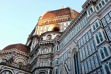 The Basilica di Santa Maria del Fiore ,Basilica of Saint Mary of the Flower, in Florence, Italy . High quality photo