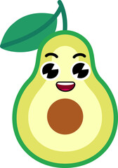 Avocado Face Wide Smile