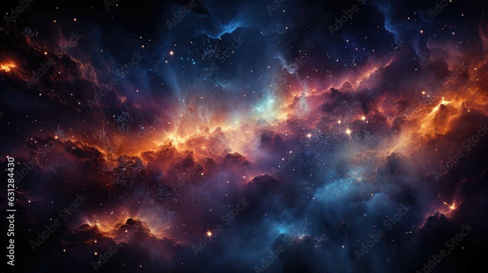 Wall mural nebula and space