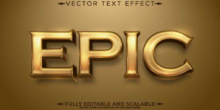 Epic text effect, editable pyramid and mystic text style