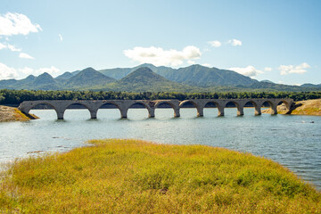 2019年9月のタウシュベツ川橋梁（北海道河東郡上士幌町）	