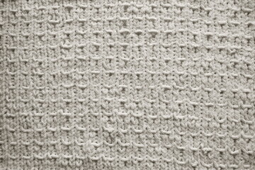 White knitting pattern background