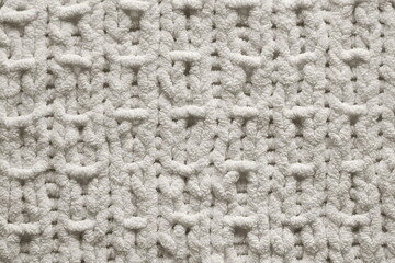 White knitting pattern background