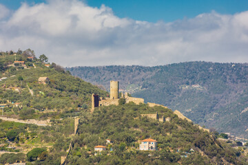 Fototapeta na wymiar Castle of Noli, Liguria, Italy