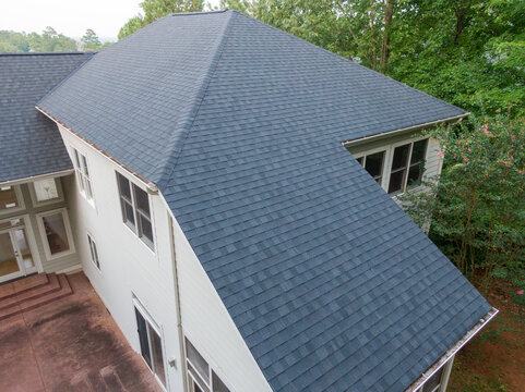 Roof Replacement Drone Photos