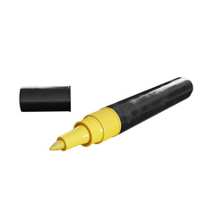 Yellow marker isolated