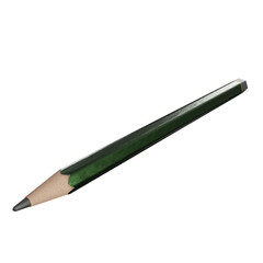 Green pencil isolated