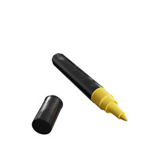 Yellow marker isolated