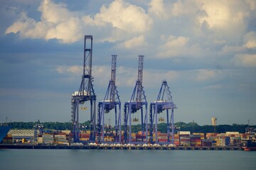 Harwich Port and ship views from Ferry Crossing