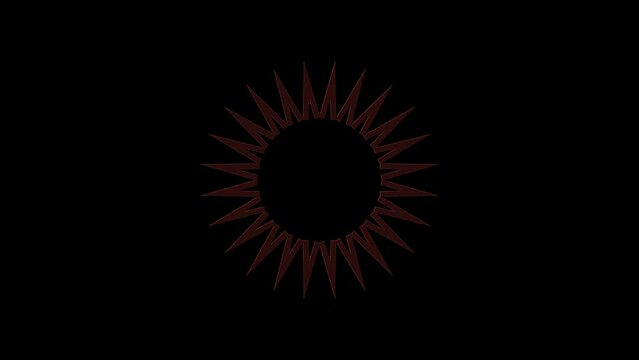 Abstract Kaleidoscope pattern with full colors. Magic mandala. 4k	