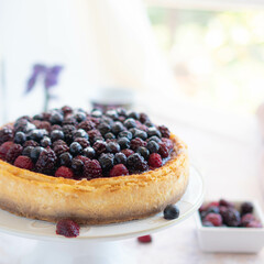 Red fruit cheesecake