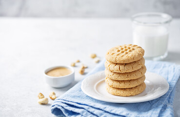 Cashew sweet cookies on a background