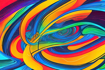 Abstract background with vibrant, swirling colors