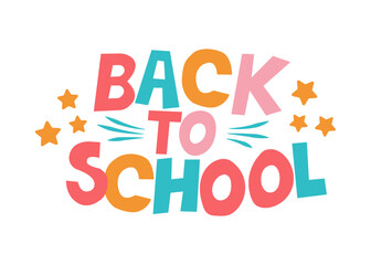 Blackboard with inscription Back to school, vector illustration, flat style icon isolated on white background