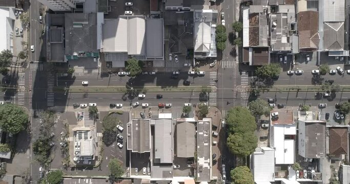 Londrina aerial view Drone 4k Plongée zenital Avenida Higien&oacute;polis Flat style for better post-production
