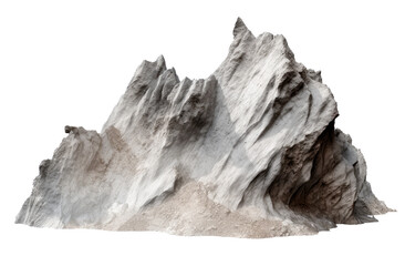 Heavy reef rock landscape isolate backgrounds 3d illustrations png,Generative AI	