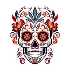 Fototapeta premium colorful boho skull 