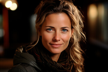 Fototapeta premium beautiful young woman smiling,ai generative