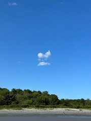 cloud formation resembling a grumpy face
