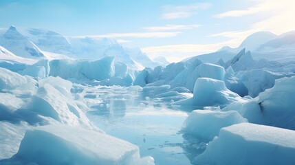 Fototapeta na wymiar Melting glaciers 