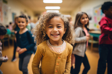 Obraz premium children in school smile