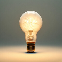 Luminous Sparks of Imagination - Lightbulb symbolizing an idea - generative ai