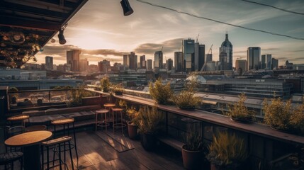 Fototapeta na wymiar Captivating Urban Nights: Exploring the Vibrant Architecture and Skyline of a Bustling City, generative AI
