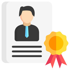 medal icon often used in design, websites, or applications, banner, flyer to convey specific concepts related to project management.