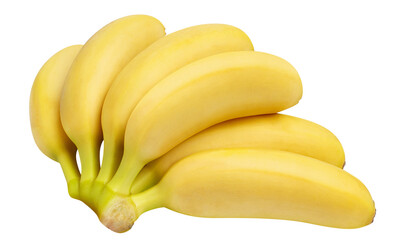 Baby bananas cut out