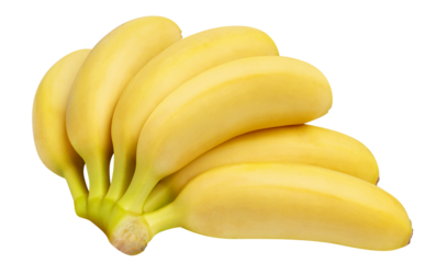 Baby bananas cut out