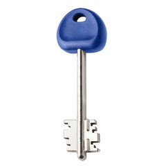 Blue key cut out