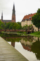 Naklejka premium church of our person on the river