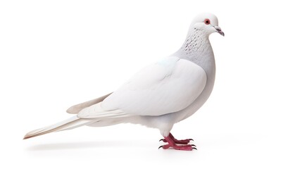 dove isolated on white background freedom concept life